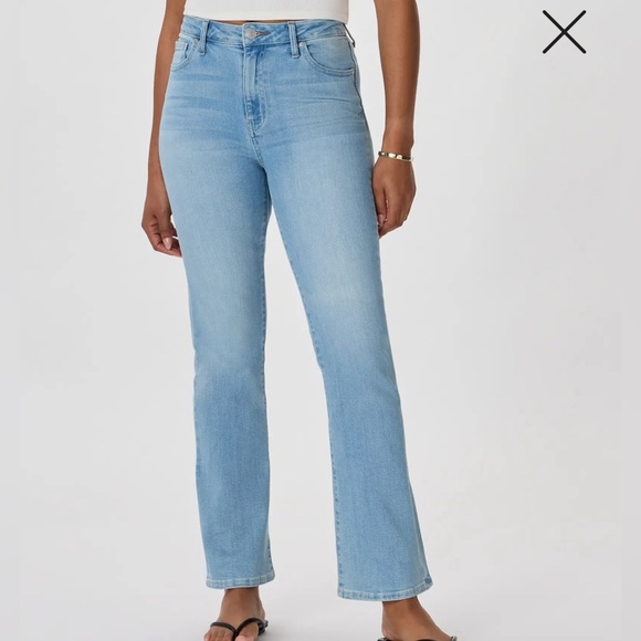 Quince Denim - Quince Bella Stretch High Rise Kick Flare 29 Jeans Frosted Blue FLAW